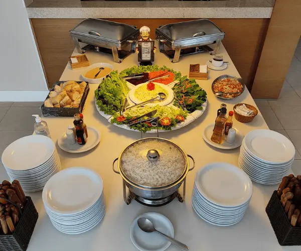 mesa buffet churrasco